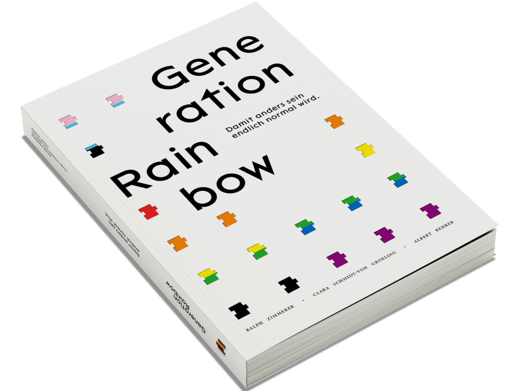 Mockup des Buchs "Generation Rainbow"