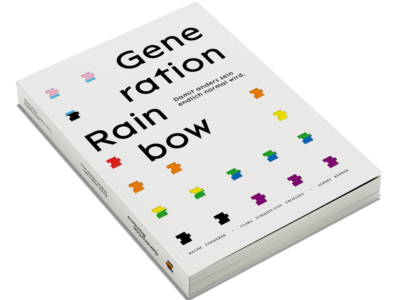 Mockup des Buchs "Generation Rainbow"